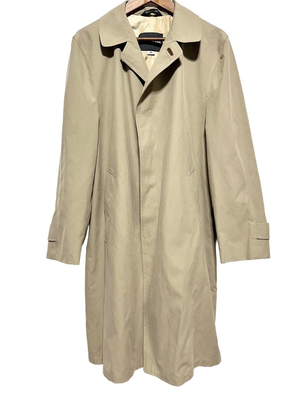 JONES NEW YORK Beige Trench Coat Minimalist Quiet Luxury 38R